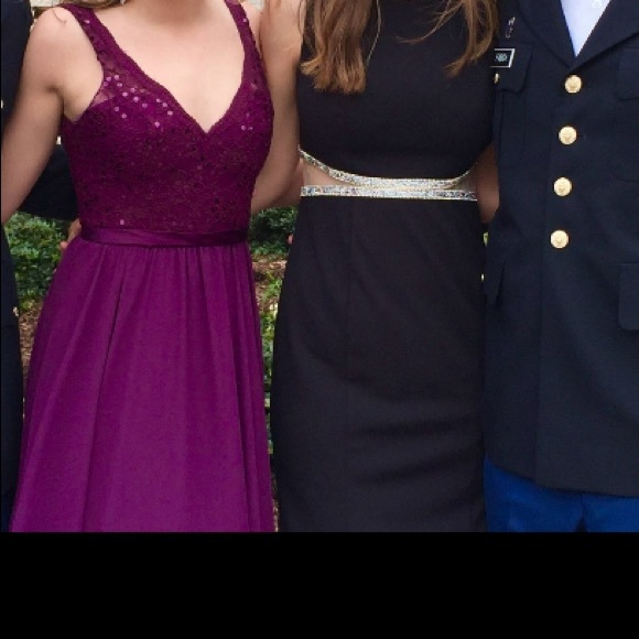 Deep purple prom dress - Picture 5 of 5